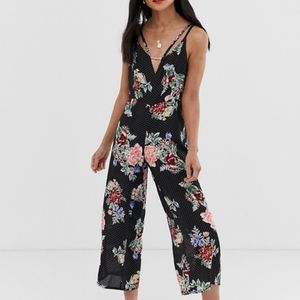 Asos Floral/polka dot jumpsuit